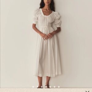 DOEN l NWT ISCHIA DRESS in Salt Dress XS Cotton